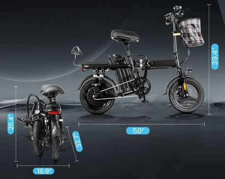 Explore the GLEERIDE A9 Ultralight Mini Folding E-Bike