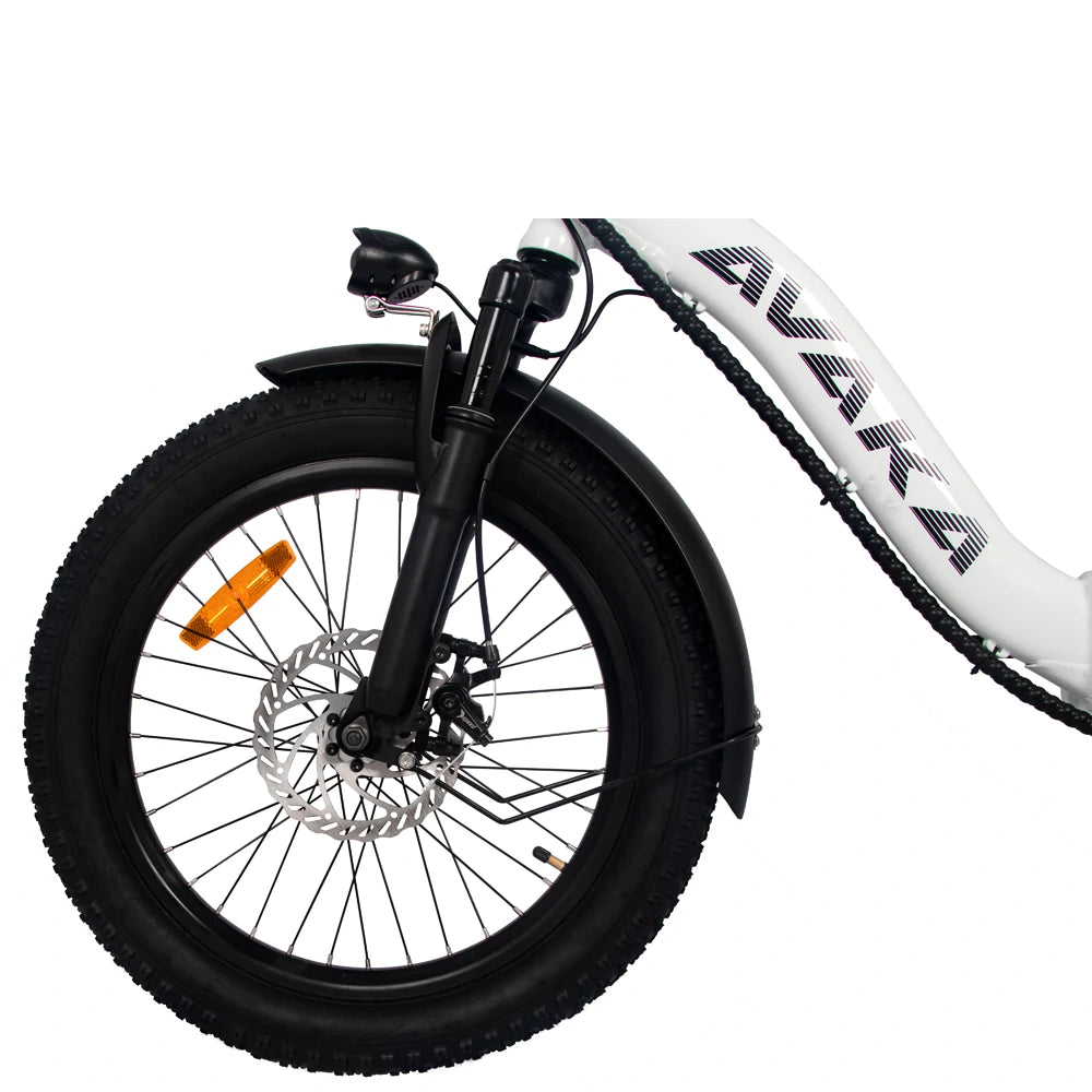 AVAKA BZ20 PLUS 20" Step-Thru Folding Electric City Bike 500W Motor 48V 18.2Ah Battery