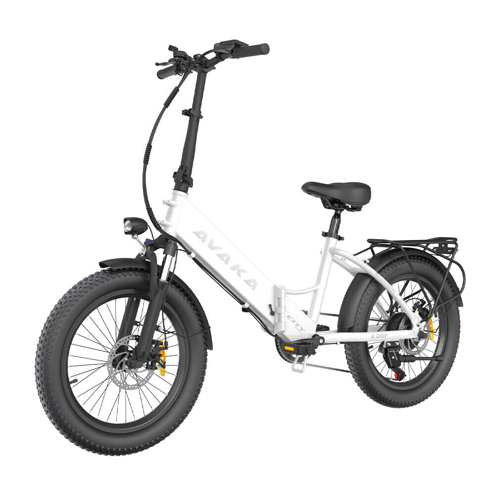 AVAKA K300 20" Folding Electric City Bike 350W Motor 36V 16Ah Battery