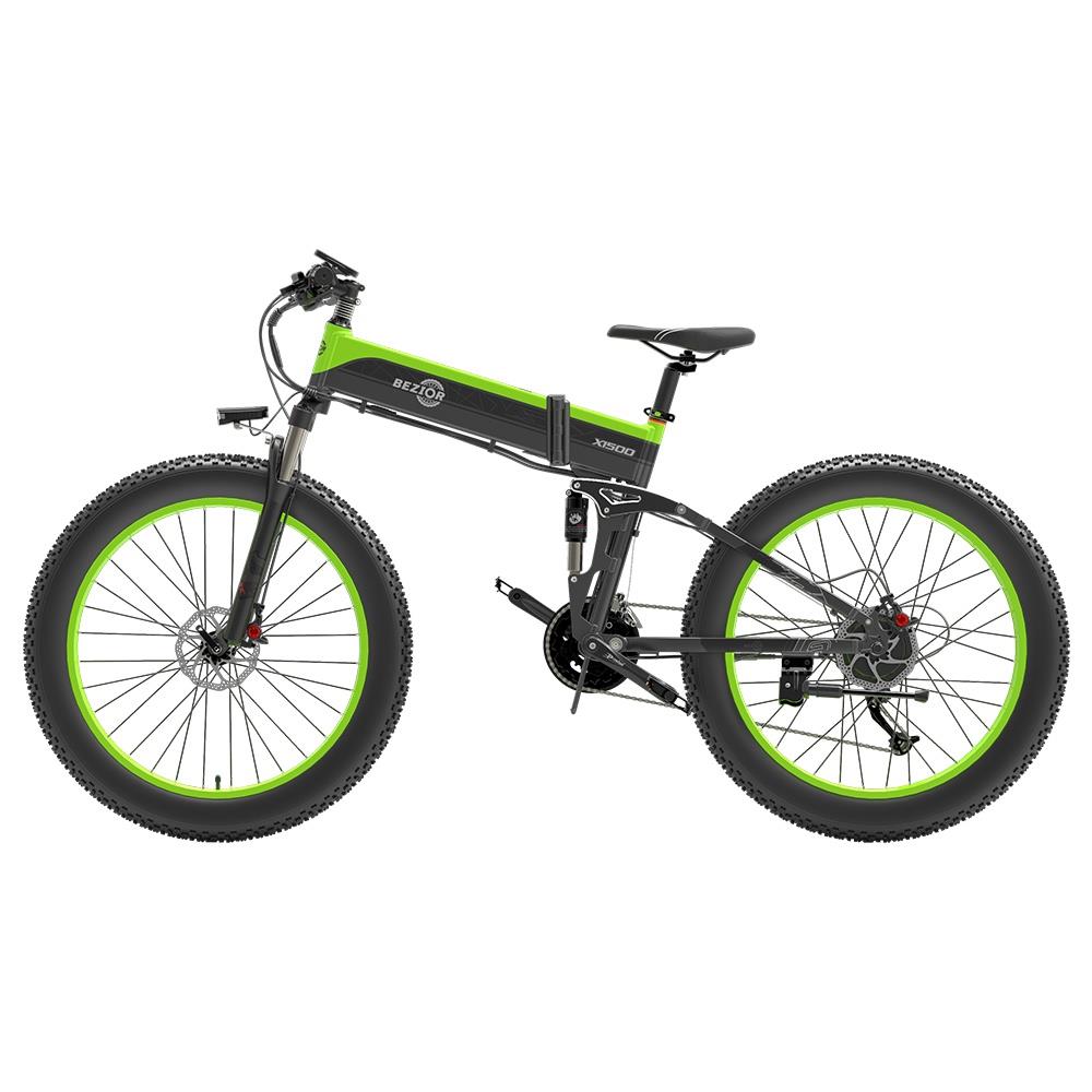 BEZIOR X1500 26x4" Mountain Bike elettrica Motore 1500W Batteria 48V 12,8Ah