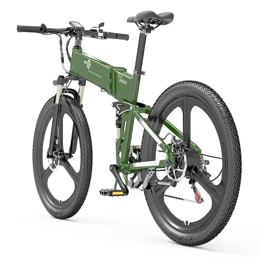 BEZIOR X500 Pro 26*1.95" Fat Tire Electric Folding Bike 500W Motor 48V 10.4Ah Battery