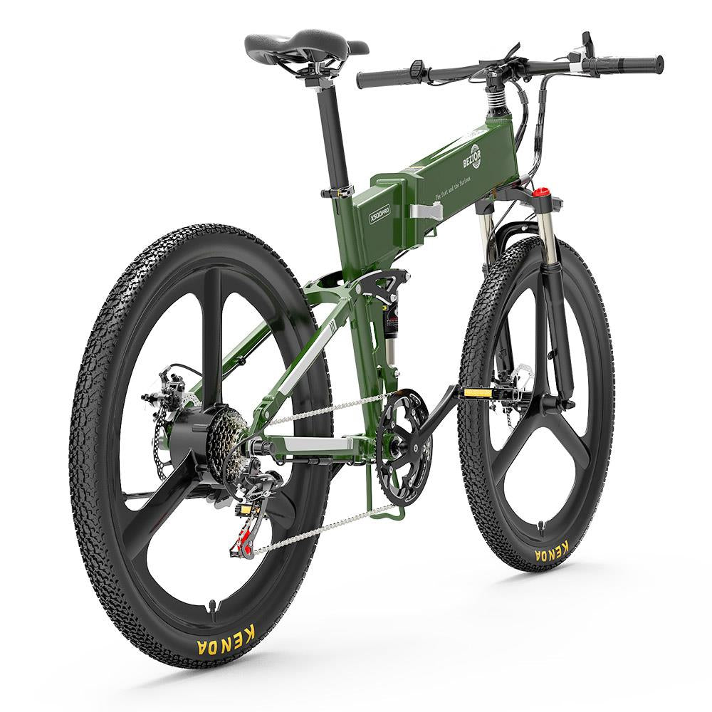 BEZIOR X500 Pro 26*1.95" Fat Tire Electric Folding Bike 500W Motor 48V 10.4Ah Battery