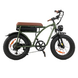 BEZIOR XF001 PLUS 20" Fat Tire Retro Electric Bike 1000W Motor 48V 17.5Ah Battery