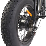 BEZIOR XF001 20*4.0" Fat Tires Retro Electric All-Terrain Bike 1000W Motor 48V 12.5Ah Battery
