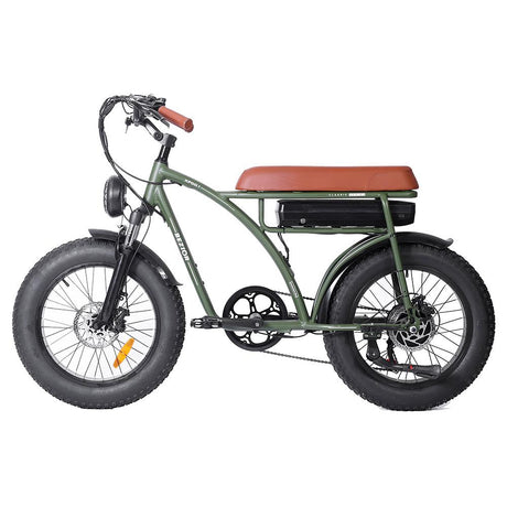 BEZIOR XF001 20*4.0" Fat Tires Retro Electric All-Terrain Bike 1000W Motor 48V 12.5Ah Battery