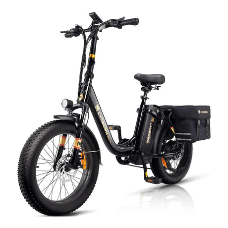 CYCROWN Free 20" Step-Thru Fat Tire All-Terrain Electric Bike 1000W Peak Motor 48V 15.6Ah Battery