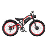 DUOTTS N26 26" Fat Tire Electric Mountain Bike 750W Dual Motors 48V 20Ah Battery