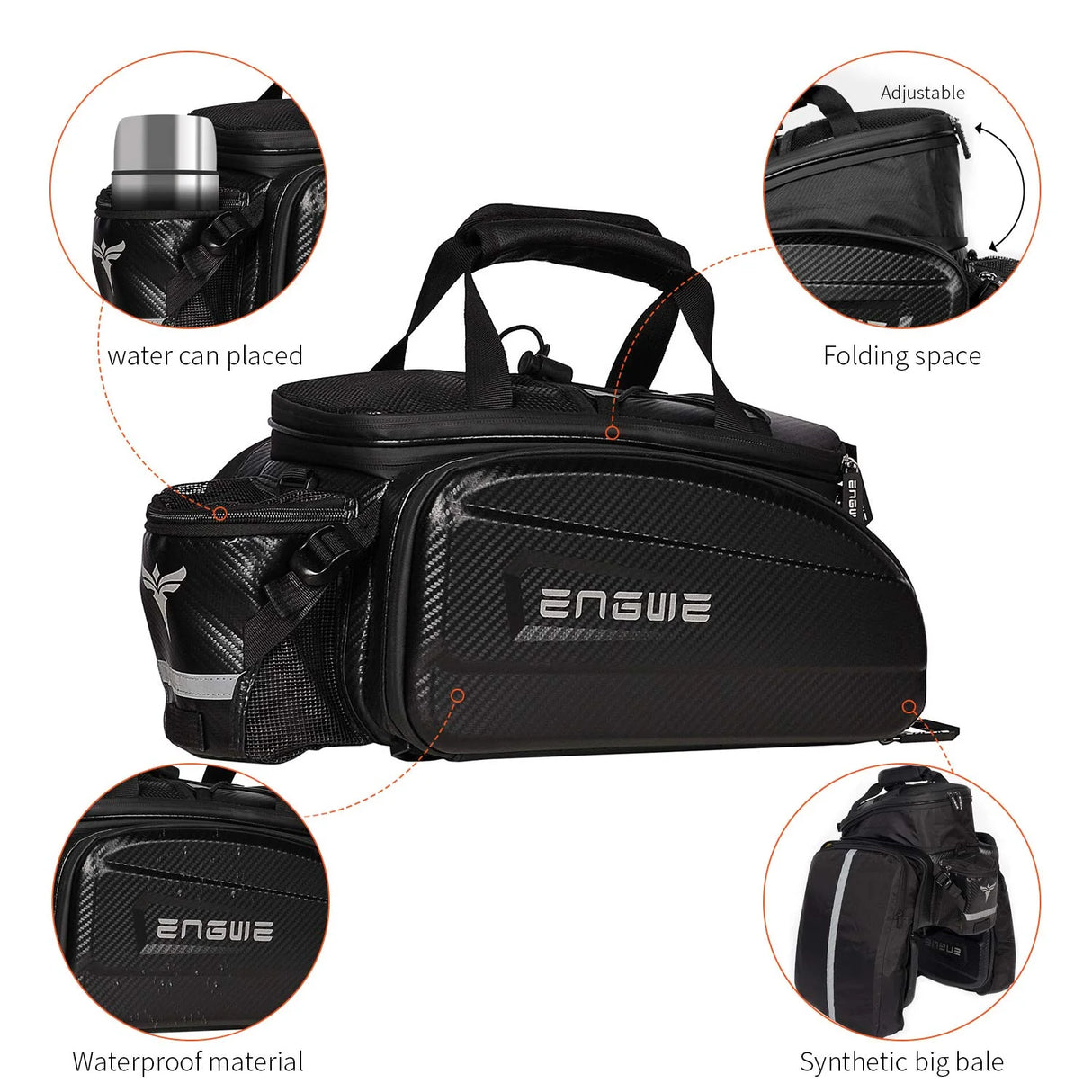 ENGWE 35L Waterproof Rear Rack Bag