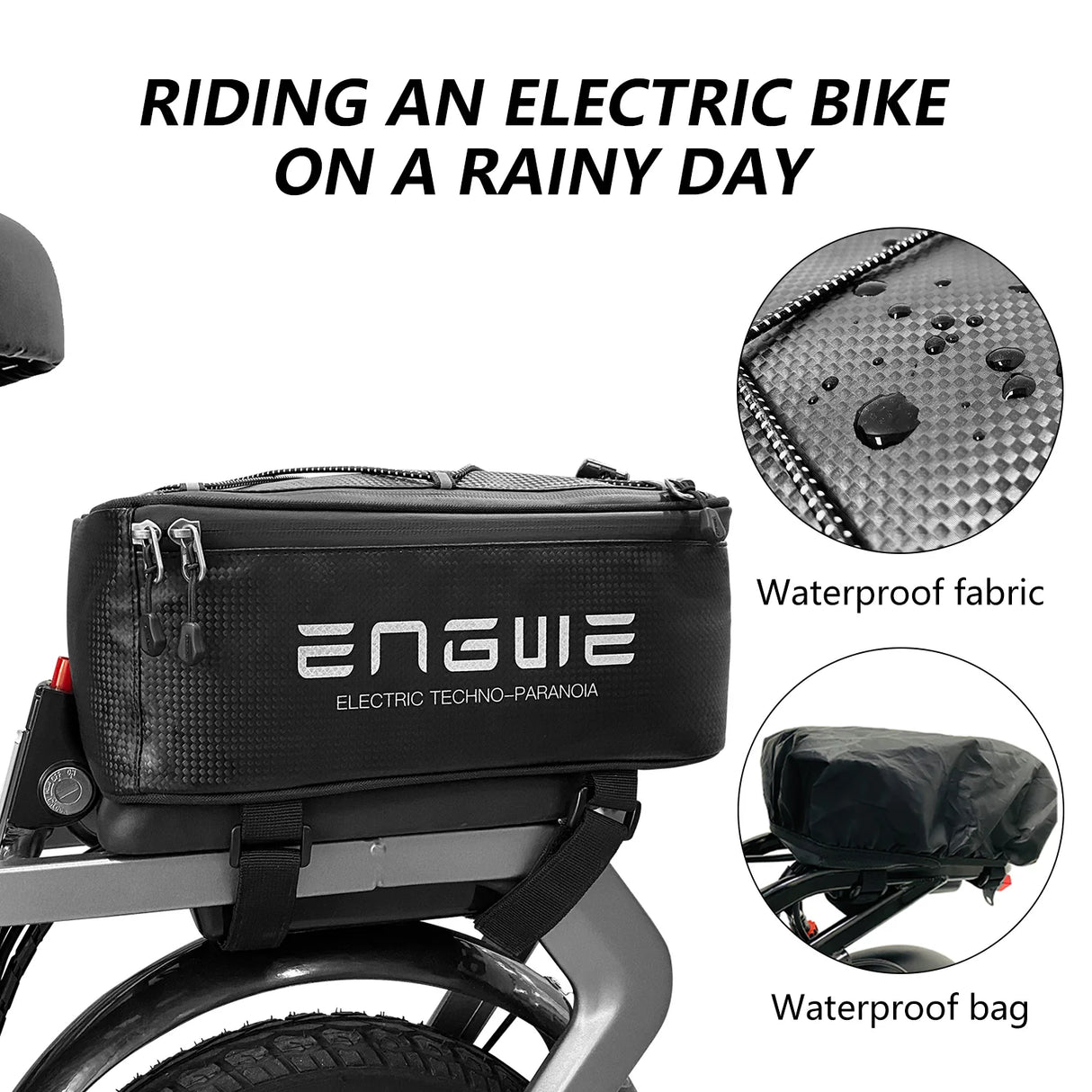 ENGWE 7L Waterproof Trunk Bag Bike Rack Bag