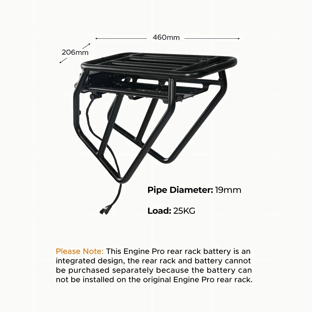 ENGWE Rear Rack + 48V 13Ah Rear Battery for Engine Pro