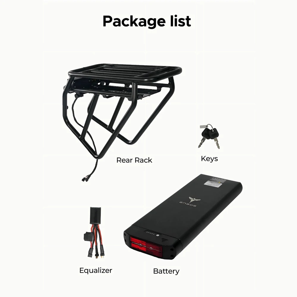 ENGWE Rear Rack + 48V 13Ah Rear Battery for Engine Pro