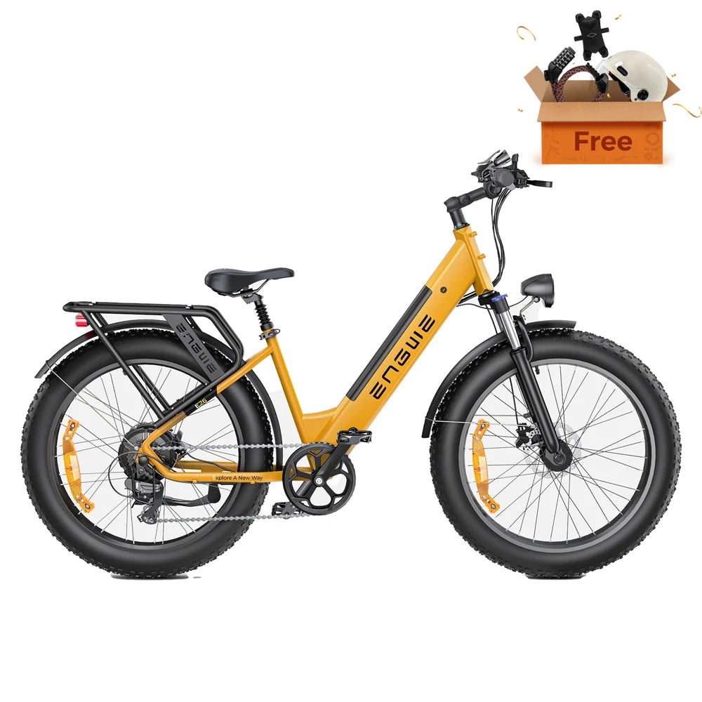 ENGWE E26 26" Fat Tire All-Terrain Electric Bike 1000W Motor Peak 48V 16Ah Battery