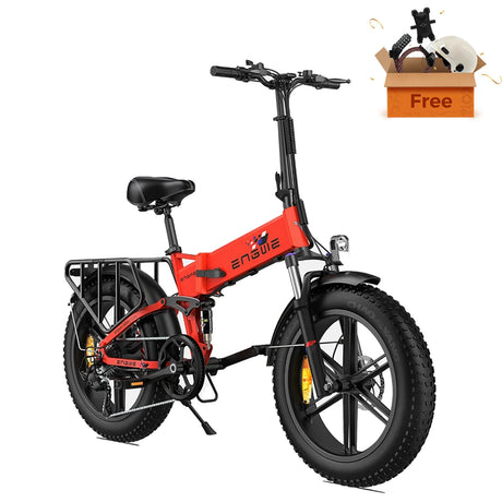 ENGWE Engine X 20" Fat Tire Folding Electric Bike 250W Motor 48V 13Ah Battery