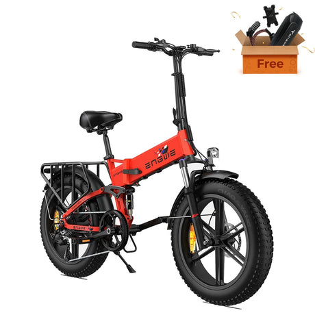 ENGWE Engine X 20" Fat Tire Folding Electric Bike 250W Motor 48V 13Ah Battery