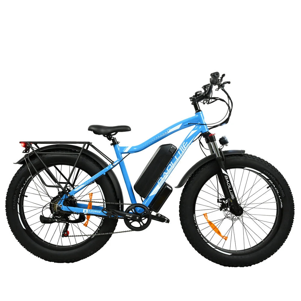 BAOLUJIE DP2619 26 inch mountain electric bike 750W motor 48V 13Ah battery blue