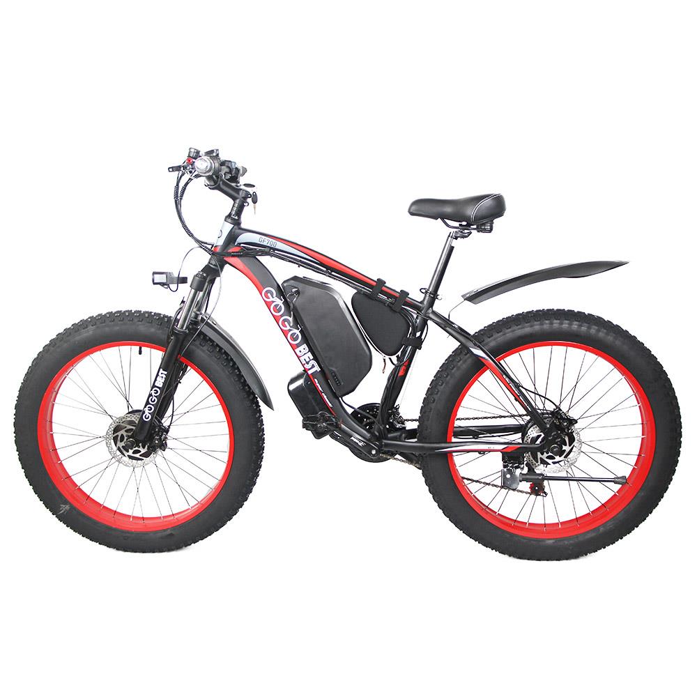 GOGOBEST GF700 26*4'' Fat Tire Mountain Bike Elettrica Motore 500W Batteria 48V 17.5Ah