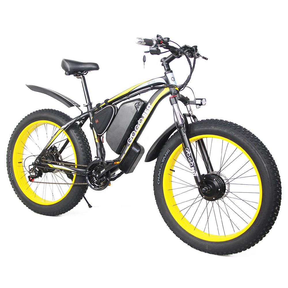 GOGOBEST GF700 26*4" Fat Tire Electric Mountain Bike 500W Motor 48V 17.5Ah Battery