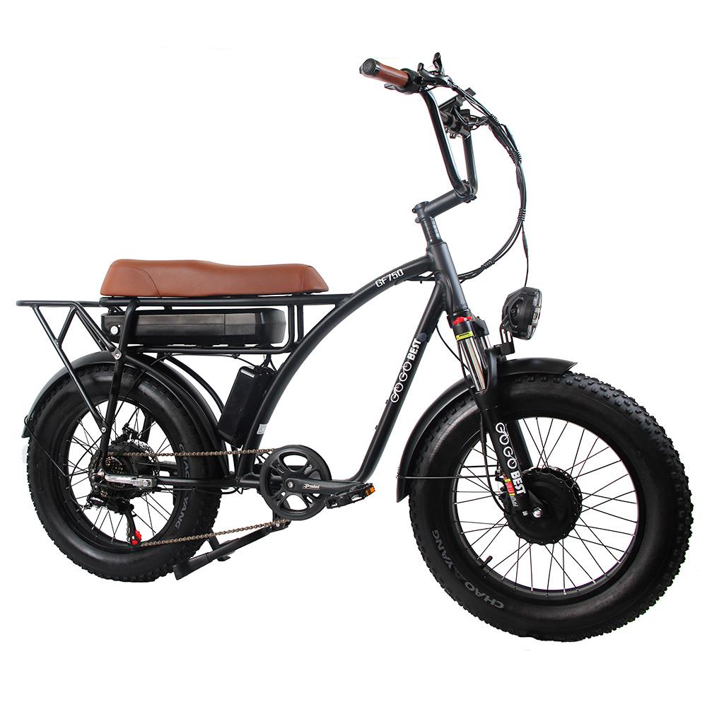 GOGOBEST GF750 20*4" Fat Tire Electric All-Terrain Bike 1000W*2 Dual Motors 48V 17.5Ah Battery