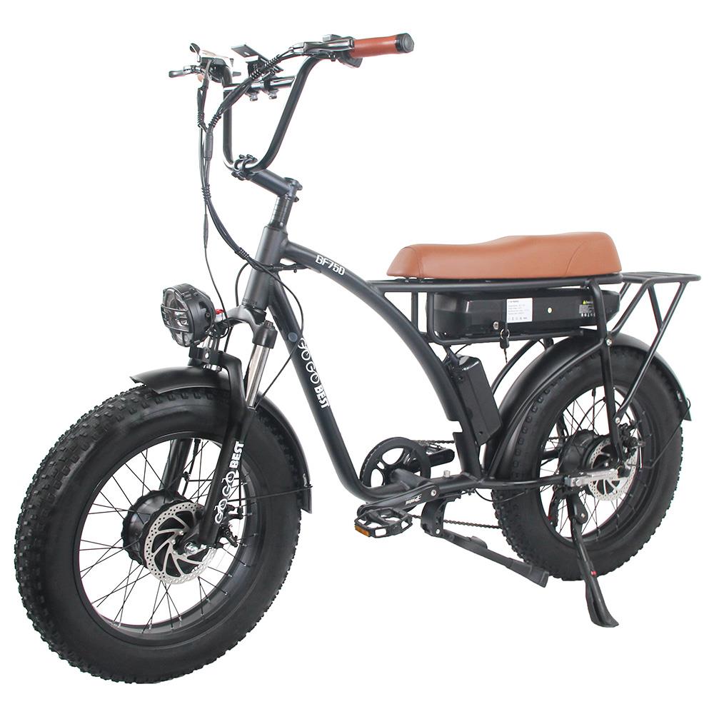 GOGOBEST GF750 20*4" Fat Tire Electric All-Terrain Bike 1000W*2 Dual Motors 48V 17.5Ah Battery