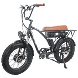 GOGOBEST GF750 20*4" Fat Tire Electric All-Terrain Bike 1000W*2 Dual Motors 48V 17.5Ah Battery