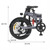 5TH WHEEL Thunder 2 (EB05) 20" Fat Tire Electric Folding  Bike 700W Motor 36V 10.4Ah Battery