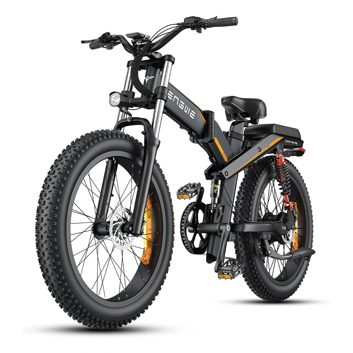 ENGWE X24 24" Fat Tire Folding Electric Bike MTB 1200W (Peak) Motor 48V 29.2Ah Dual Battery