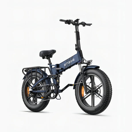 ENGWE Engine Pro 2.0 20" Fat Tire Folding Electric Bike 1200W Peak Motor 52V 16Ah Battery