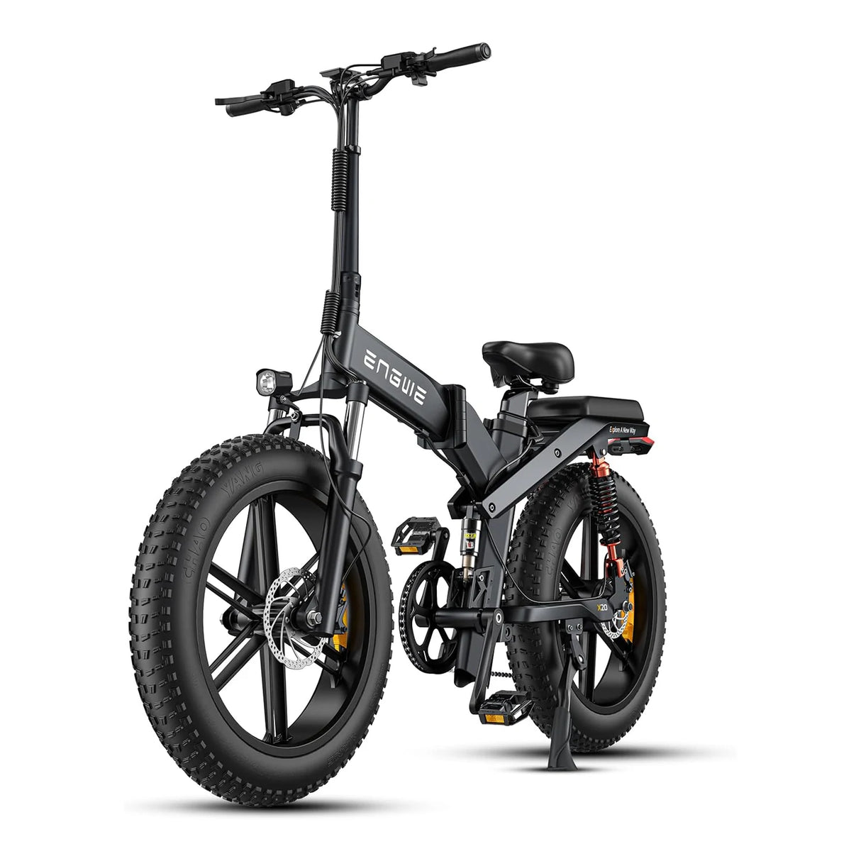 ENGWE X20 20" Fat Tire Folding Electric Bike MTB 1000W (Peak) Motor 48V 22.2Ah Dual Battery