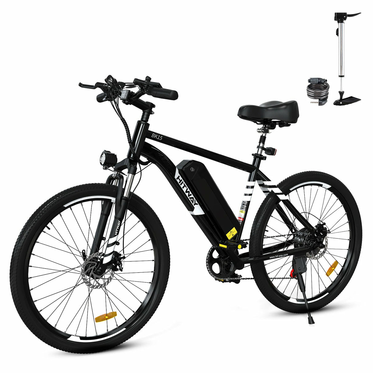 HITWAY BK15M 26*2.125" Electric Mountain Bike 500W Motor 36V 12Ah Battery