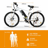 HITWAY BK15M 26*2.125" Electric Mountain Bike 500W Motor 36V 12Ah Battery