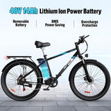 HITWAY BK3M 26" Electric Mountain Bike 750W Motor 48V 14Ah Battery