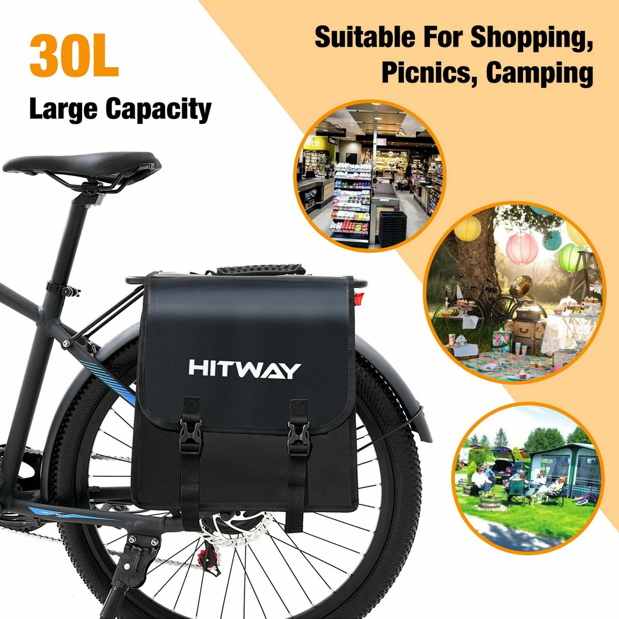 HITWAY GB3 Ebike Double Hanging Bag