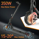 ISINWHEEL E9 Pro 8.5" Commuting Electric Scooter 350W Motor 36V 7.5Ah Battery (ABE)