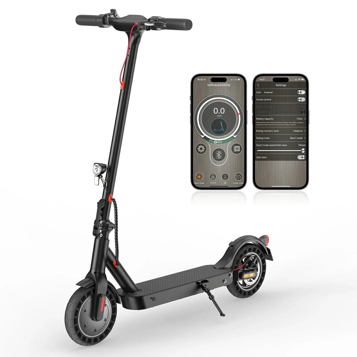 ISINWHEEL E9T Max 10" Scooter elettrico per pendolarismo Motore 500 W Batteria 42 V 10 Ah (ABE)