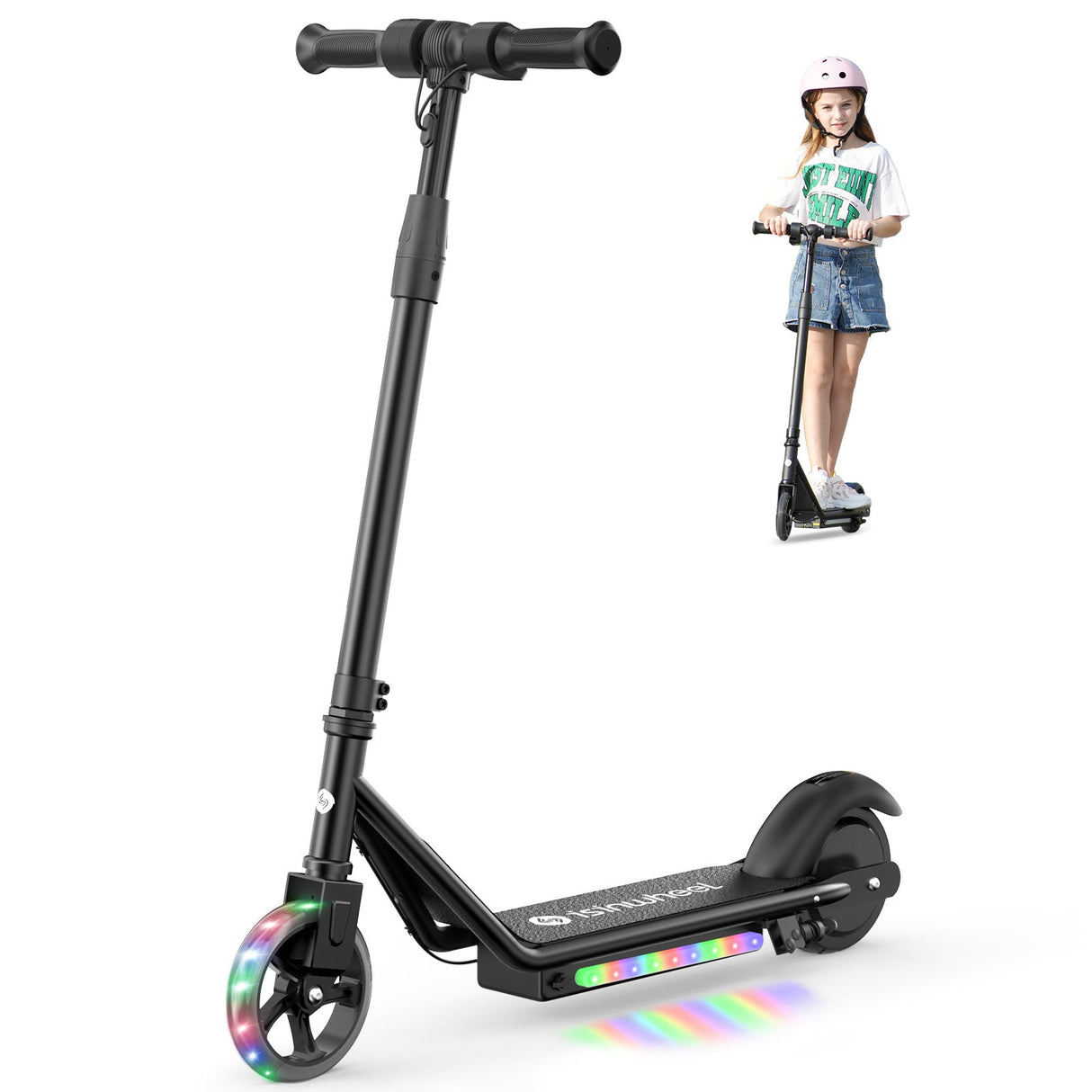 ISINWHEEL S2 5" Kids Foldable Electric Scooter 150W Motor 18V 2.6Ah Battery