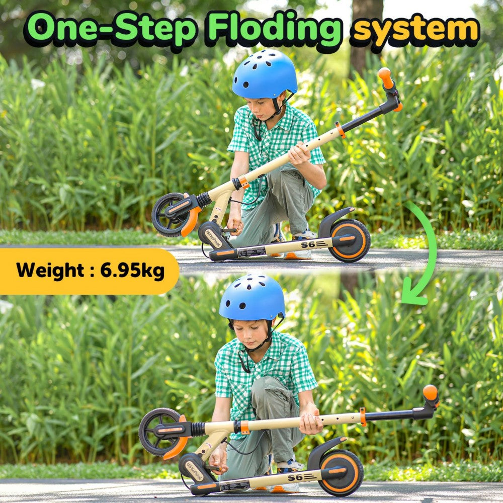 ISINWHEEL S6 6.5" Kids Foldable Electric Scooter 150W Motor 21.6V 5Ah Battery