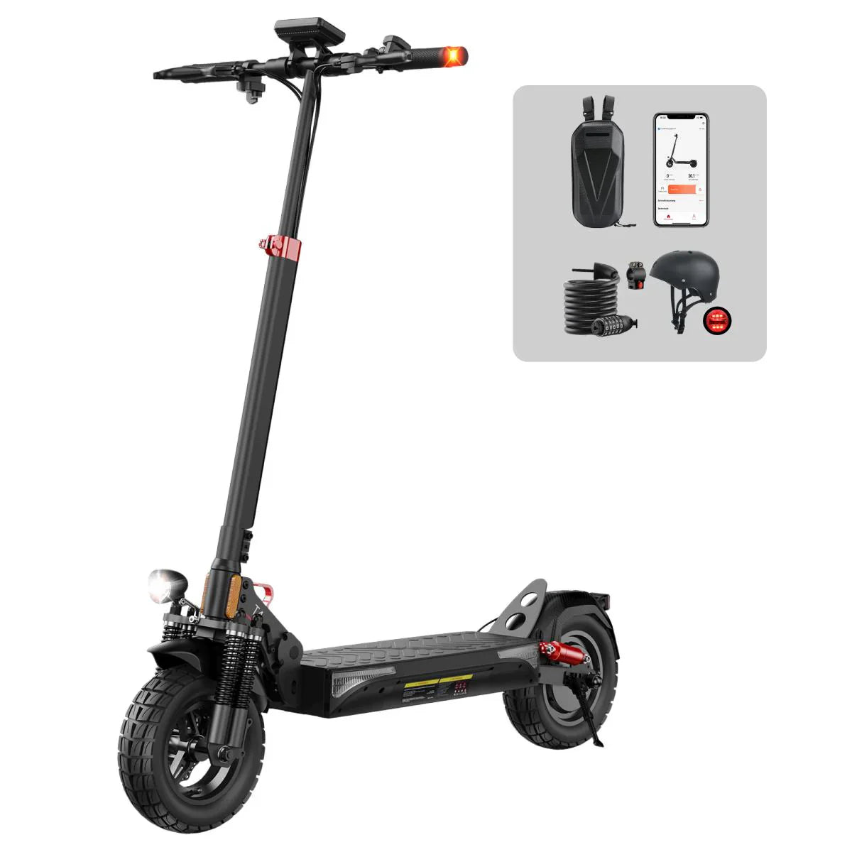 ISINWHEEL T4 10" terepjáró elektromos robogó 1000W motor 42V 12.5Ah akkumulátor (ABE)