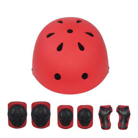 Gleeride Kids Bike Helmet Set Skateboard Knee Pads Wrist Guards