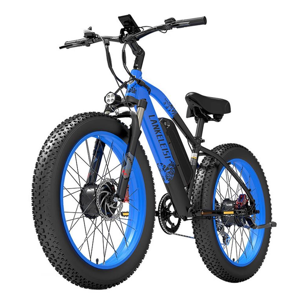 LANKELEISI MG740 PLUS 26" Fat Tire Off-Road Electric Bike 1000W*2 Dual Motor 48V 20Ah Battery