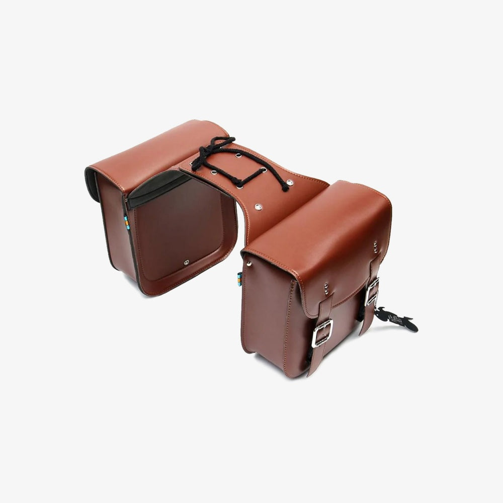 LUCKEEP Leather Saddle Bag