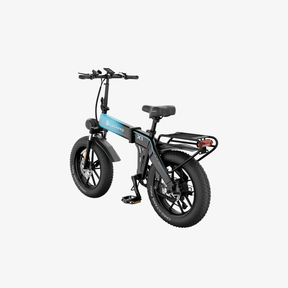 LUCKEEP X1 20" Folding Electric Bike 750W(1400W Peak) Motor 48V 15Ah Battery