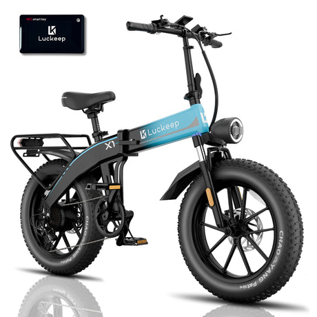 LUCKEEP X1 20" Folding Electric Bike 750W(1400W Peak) Motor 48V 15Ah Battery