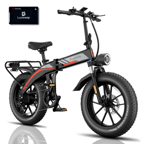 LUCKEEP X1 20" Folding Electric Bike 750W(1400W Peak) Motor 48V 15Ah Battery