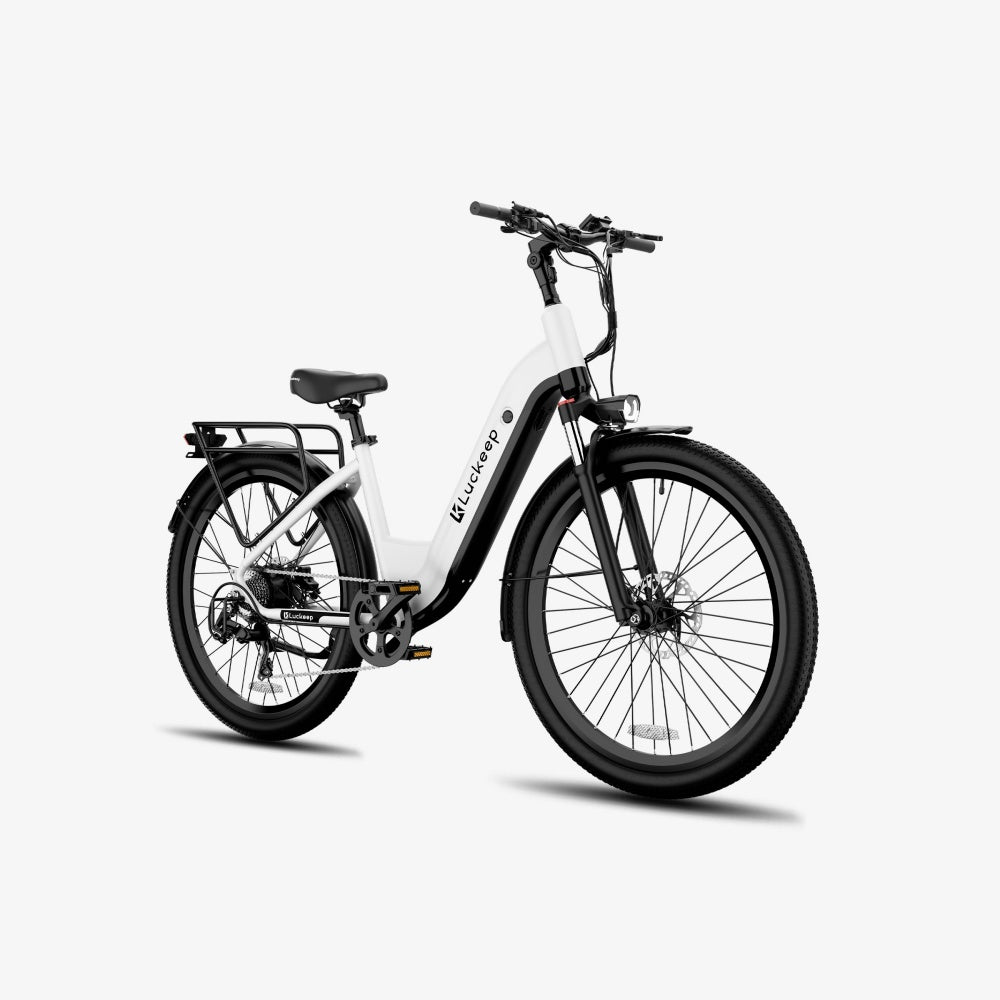 LUCKEEP X2 26" Step-Through City Commuter Electric Bike 750W(1200W Peak) Motor 48V 20Ah Battery