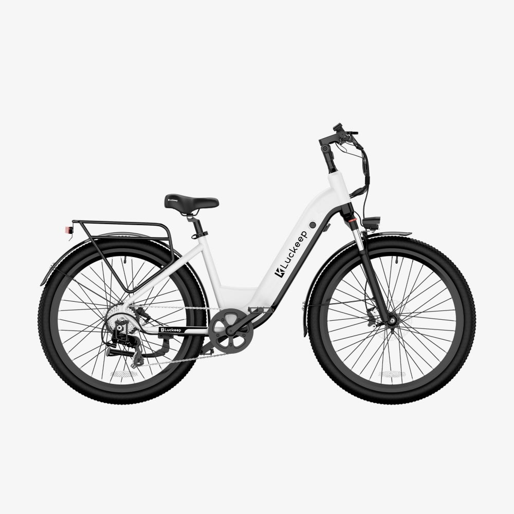 LUCKEEP X2 26" Step-Through City Commuter Electric Bike 750W(1200W Peak) Motor 48V 20Ah Battery