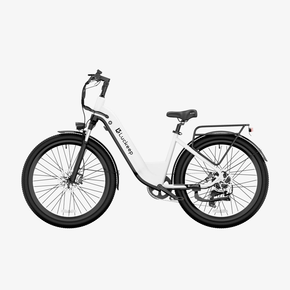 LUCKEEP X2 26" Step-Through City Commuter Electric Bike 750W(1200W Peak) Motor 48V 20Ah Battery