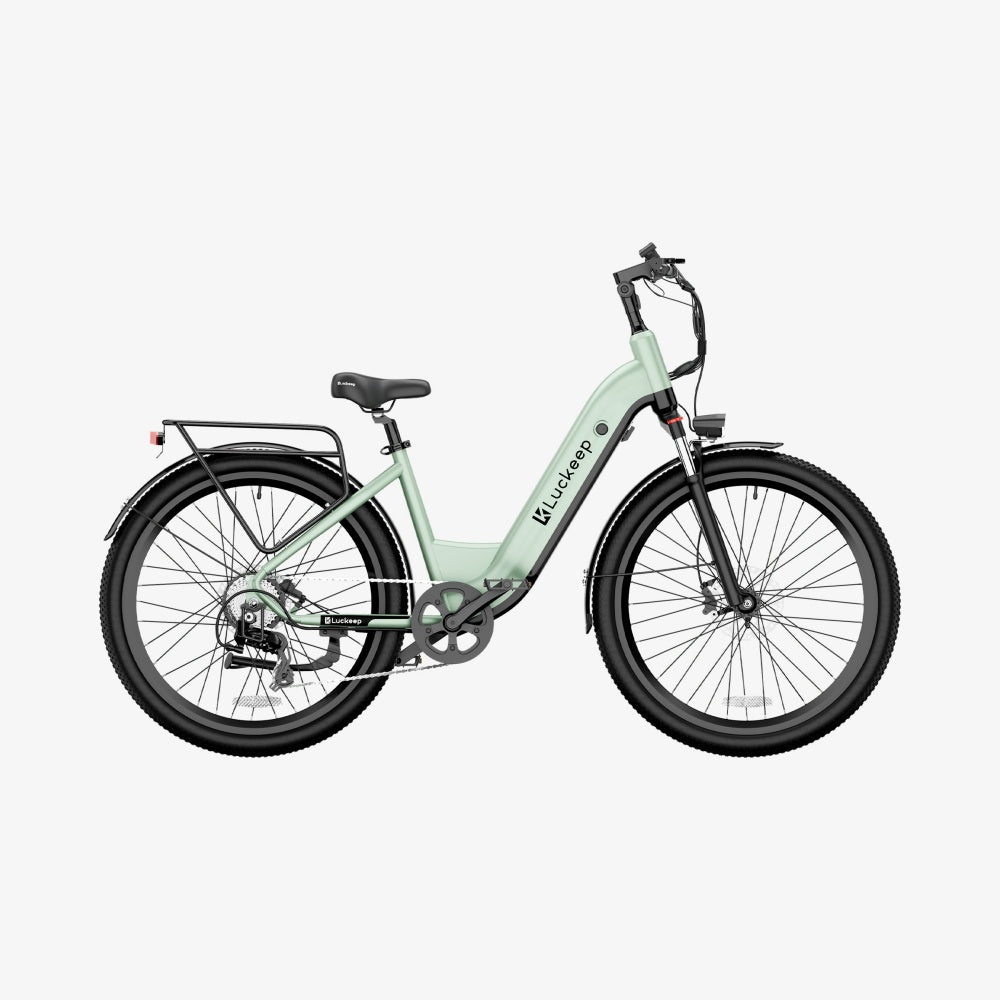 LUCKEEP X26 26" City Commuter Electric Bike 750W(1300W Peak) Motor 48V 20Ah Battery