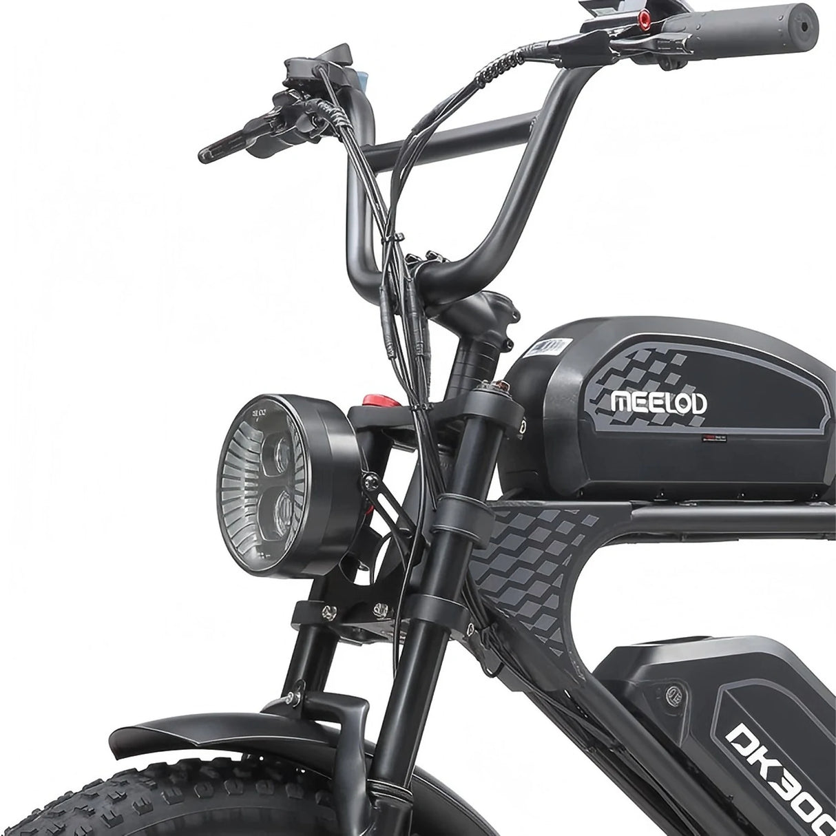 MEELOD DK300 PRO 20" Retro Moped Style Electric Bike 1200W Peak Motor 48V 15Ah Dual Batteries