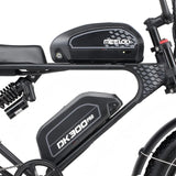 MEELOD DK300 PRO 20" Retro Moped Style Electric Bike 1200W Peak Motor 48V 15Ah Dual Batteries