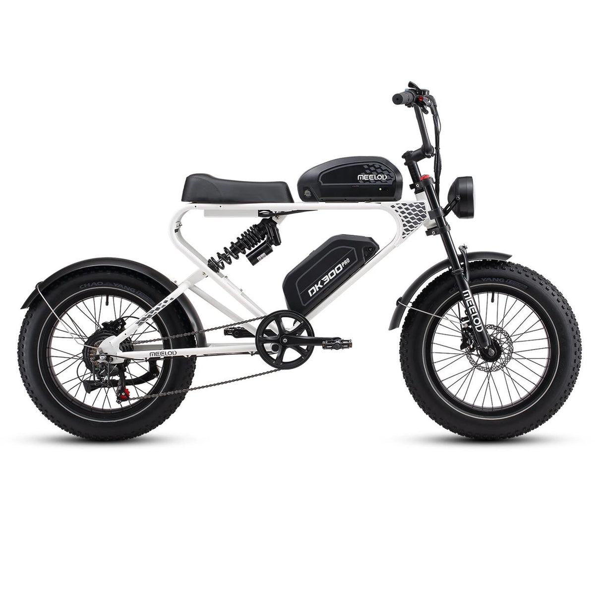 MEELOD DK300 PRO 20" Retro Moped Style Electric Bike 1200W Peak Motor 48V 15Ah Dual Batteries